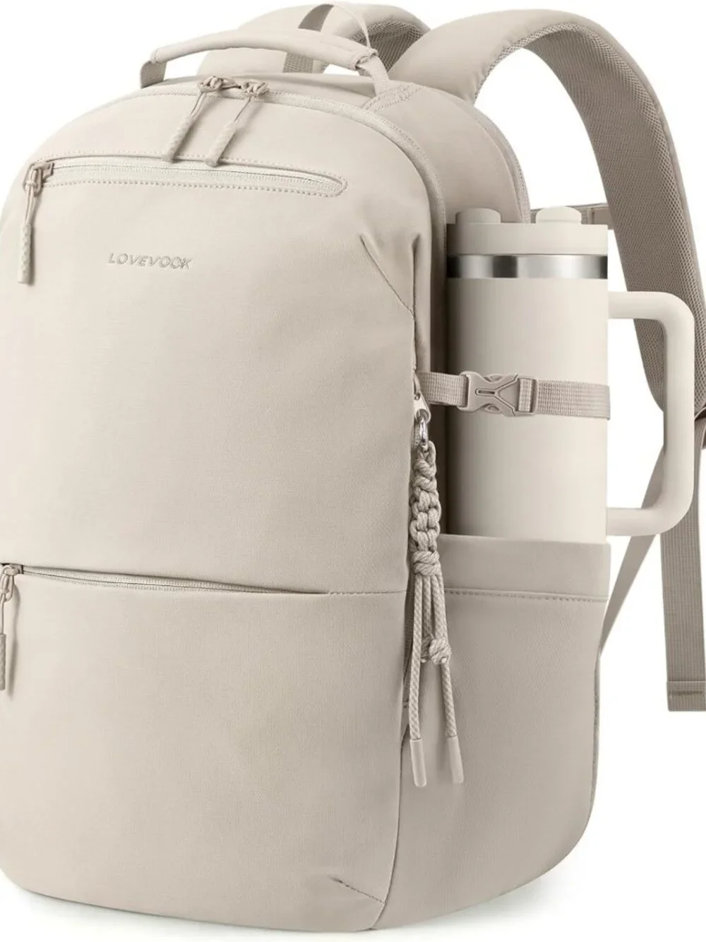 Stylish Women's Laptop Backpack with Tumbler Holder | Work & Travel Bag